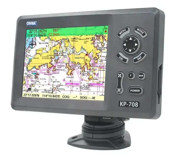 ONWA KP-708 ؾ GPS ׺̼ Ʈ ÷, äο LCD ܺ GPS ׳ Ʈ ޺ ׺ , 7 ġ